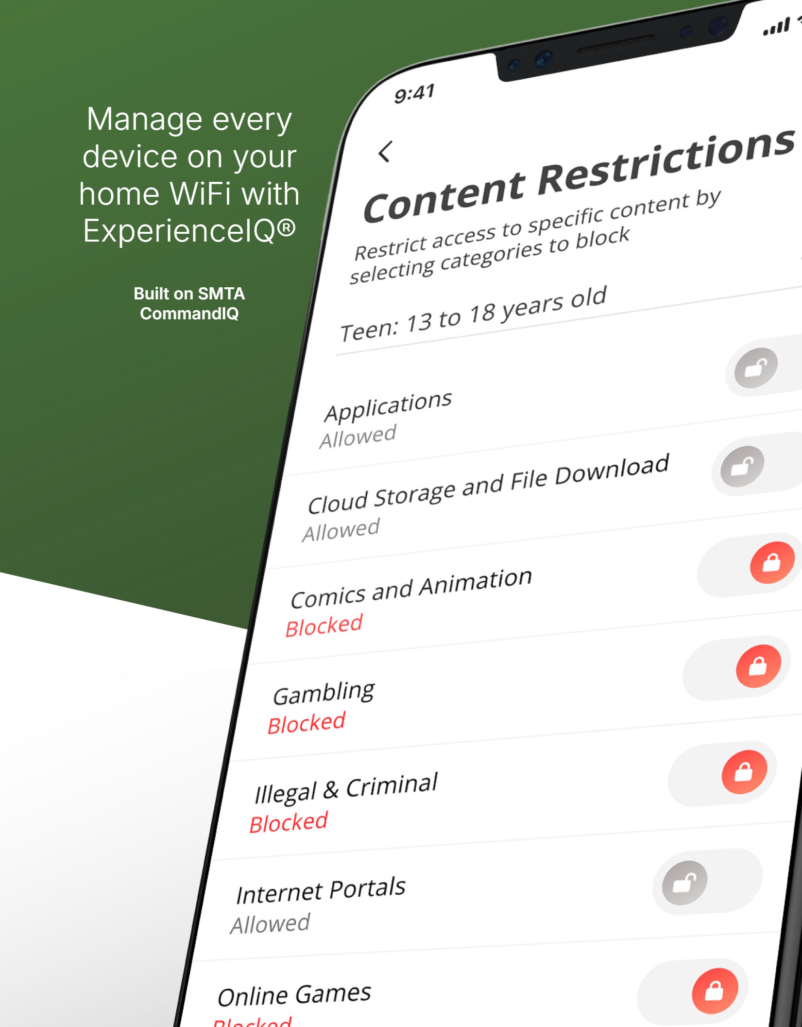 CommandIQ Content Restrictions